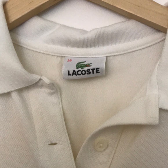 Lacoste 2-button White Polo - Picture 2 of 4